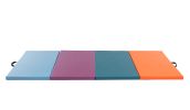 Better 4 Section Mix Color Gymnastic Mat; Yogo Mat; Exercise Mat; PU Cover; Home Use; Man and Woman