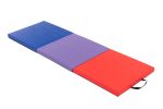 Better 3 Section Gymnastic Mat; Yogo Mat; Exercise Mat; PU Cover; Dimension is 180*60*5cm; Home Use; Man and Woman