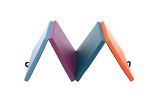 Better 4 Section Mix Color Gymnastic Mat; Yogo Mat; Exercise Mat; PU Cover; Home Use; Man and Woman