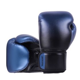 Sanda Muay Thai Fighting Gloves Training Fitness Equipment (Option: Gradient blue-10oz)