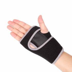 Sprains Arthritis Band Belt Sports Safety Accessories Carpal Tunnel Hand Wrist Support Brace 1 Pcs (Color: Grey & Black)
