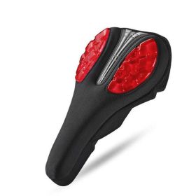 Bicycle Gel Saddle Cover (Color: Red)