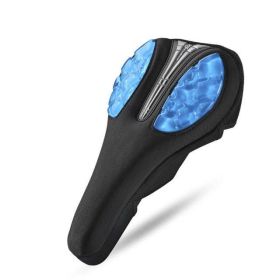 Bicycle Gel Saddle Cover (Color: Blue)