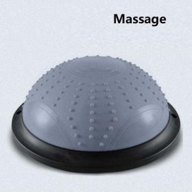 Home Fitness Semicircle Exercise Training Yoga Wave Speed Ball - Massage (Color: Grey)