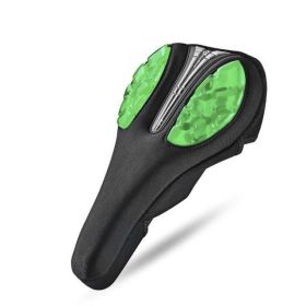 Bicycle Gel Saddle Cover (Color: Green)