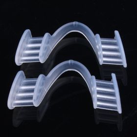 Edible Silicon Anti-wear Tooth Socket Night Sports Protection Teeth Anti-bite U-shaped Seat Cover (Option: Transparent)